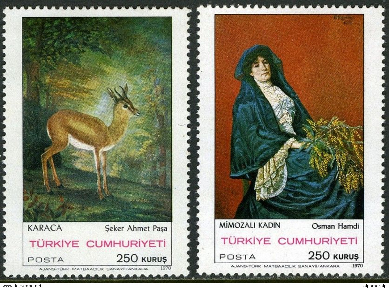 Türkiye 1970 Mi 2184-2185 MNH Paintings (1st Issue) - Ungebraucht