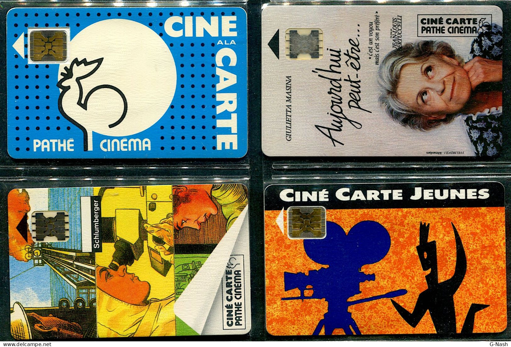 Cinéma - Lot De 4 Cartes Pathé Cinéma - Cinema