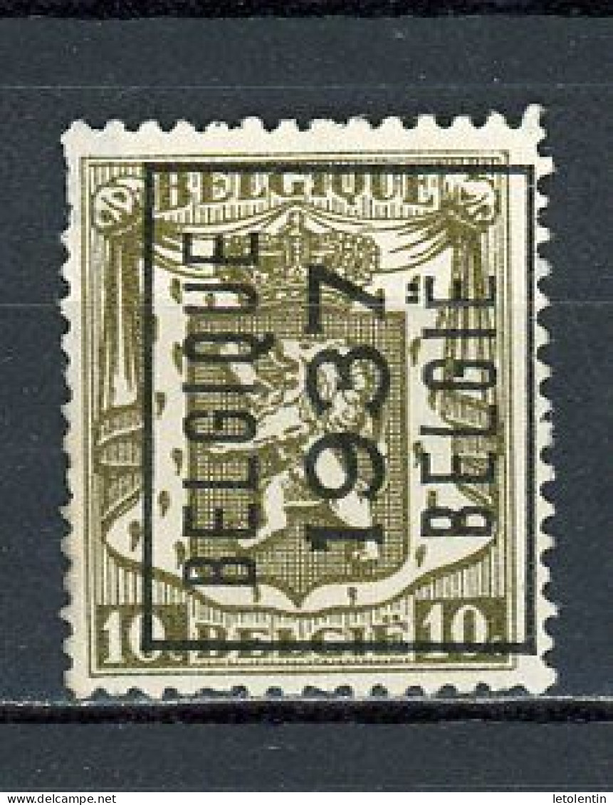 BELGIQUE    “BELGIQUE 1937 BELGIE” N° Yvert  ? (*) - Typo Precancels 1936-51 (Small Seal Of The State)