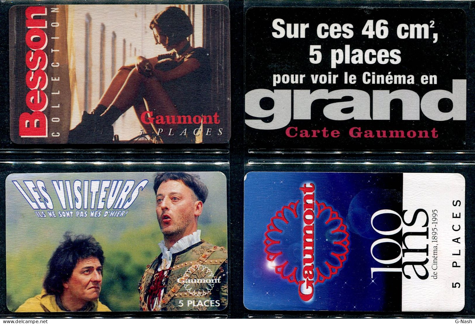 Cinéma - Lot De 4 Cartes Gaumont - Film