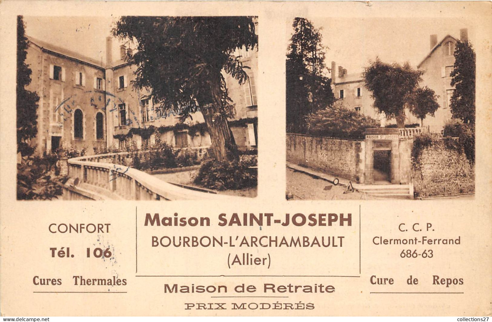 03-BOURBON-L'ARCHAMBAULT- MAISON SAINT-JOSEPH , MAISON DE RETRAITE- MULTIVUES - Bourbon L'Archambault