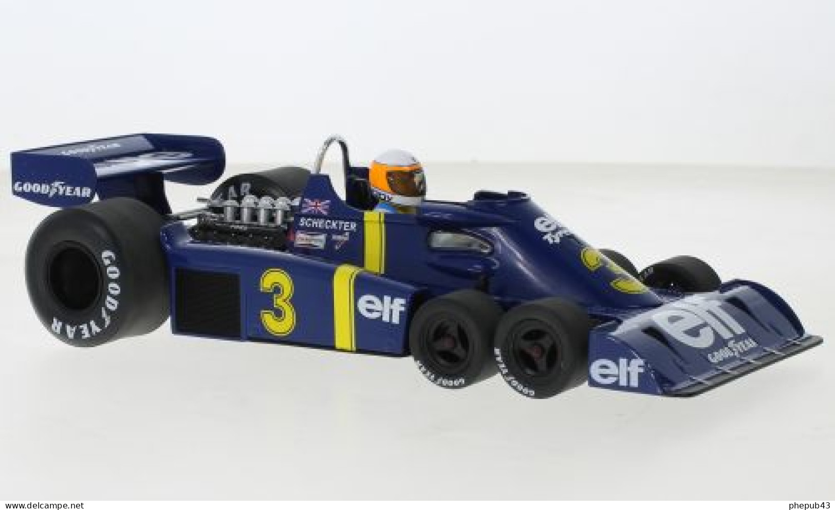 Tyrrell P34 - Elf Team Tyrrell - GP FI Sweden 1976 #3 - Jody Scheckter - Model Car Group (1:18) - Andere & Zonder Classificatie