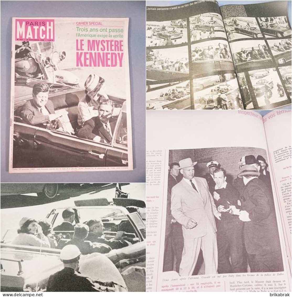 PARIS MATCH 920 NUMERO HISTORIQUE LE MYSTERE KENNEDY @ Histoire Président Etats-Unis - Frans