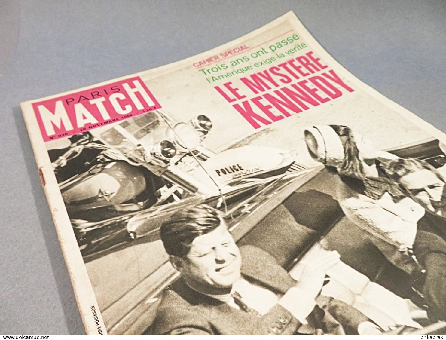 PARIS MATCH 920 NUMERO HISTORIQUE LE MYSTERE KENNEDY @ Histoire Président Etats-Unis - Francese