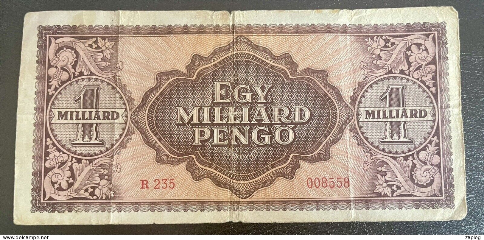 HONGRIE HUNGARY Billet 1 Milliard PENGO 1946 - Hongrie