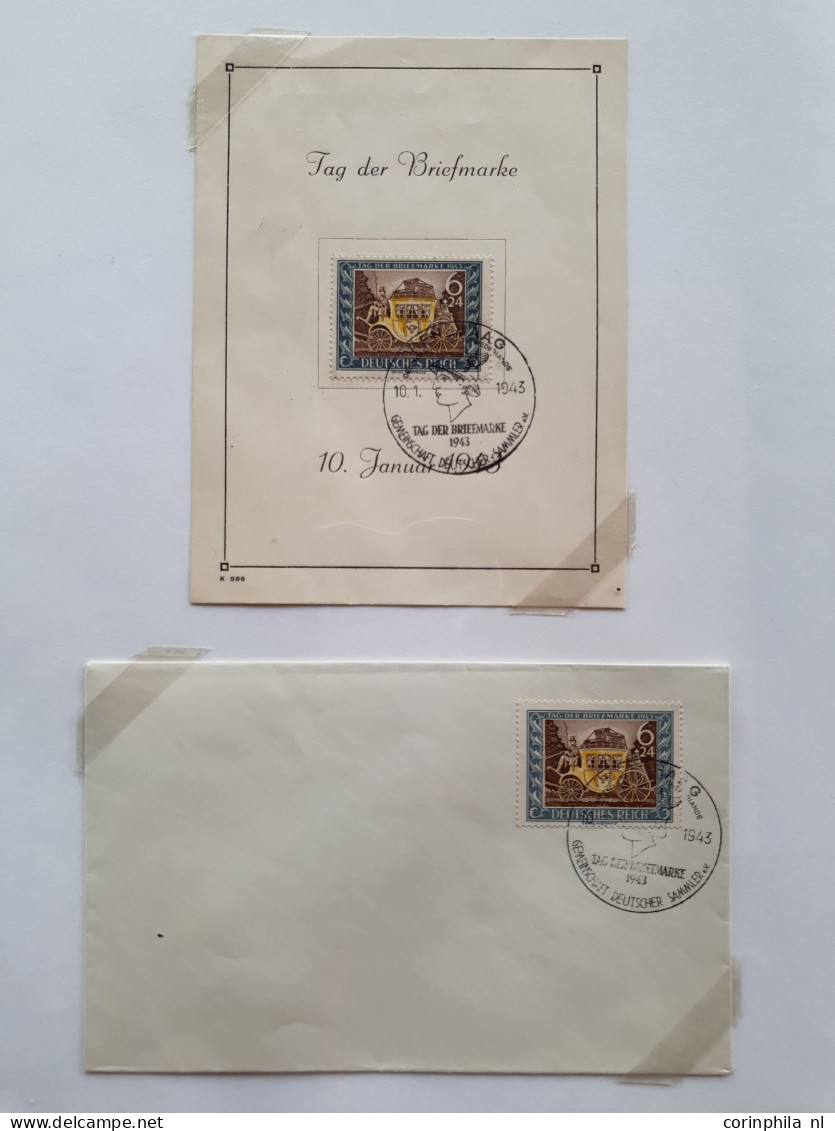 Cover 1940-1945 collectie Deutsche Dienstpost Niederlande DDPN (ca. 520 poststukken) deels opgezet op plaatsnaam A-Z met