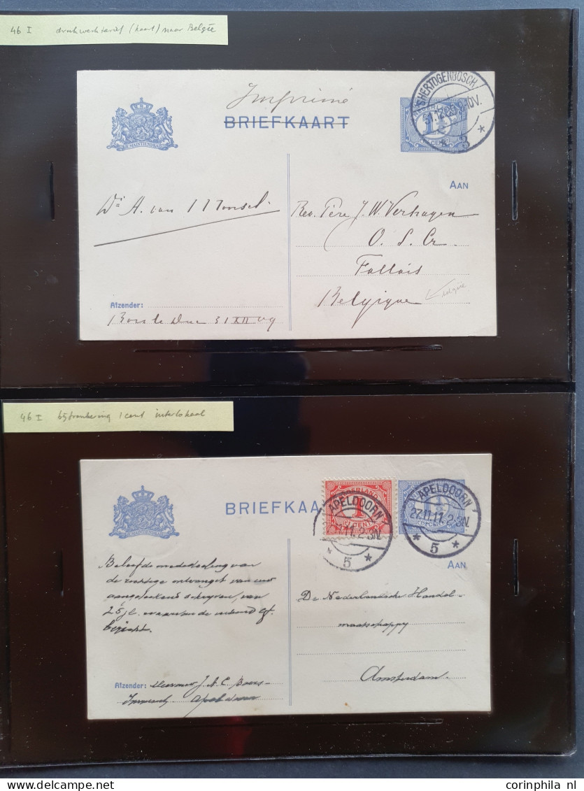 Cover 1908-1927 briefkaarten uitgebreide collectie zowel ongebruikt als gebruikt verzameld met beter inclusief verschove