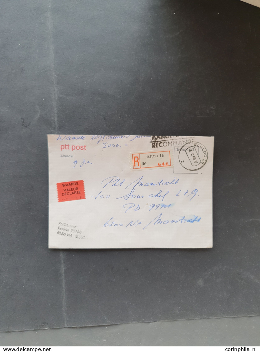 Cover 1920-2000ca. post(waarde)stukken w.b. betere ex., mengfrankeringen, censuur, (Commandant in Zeeland), aangetekend,