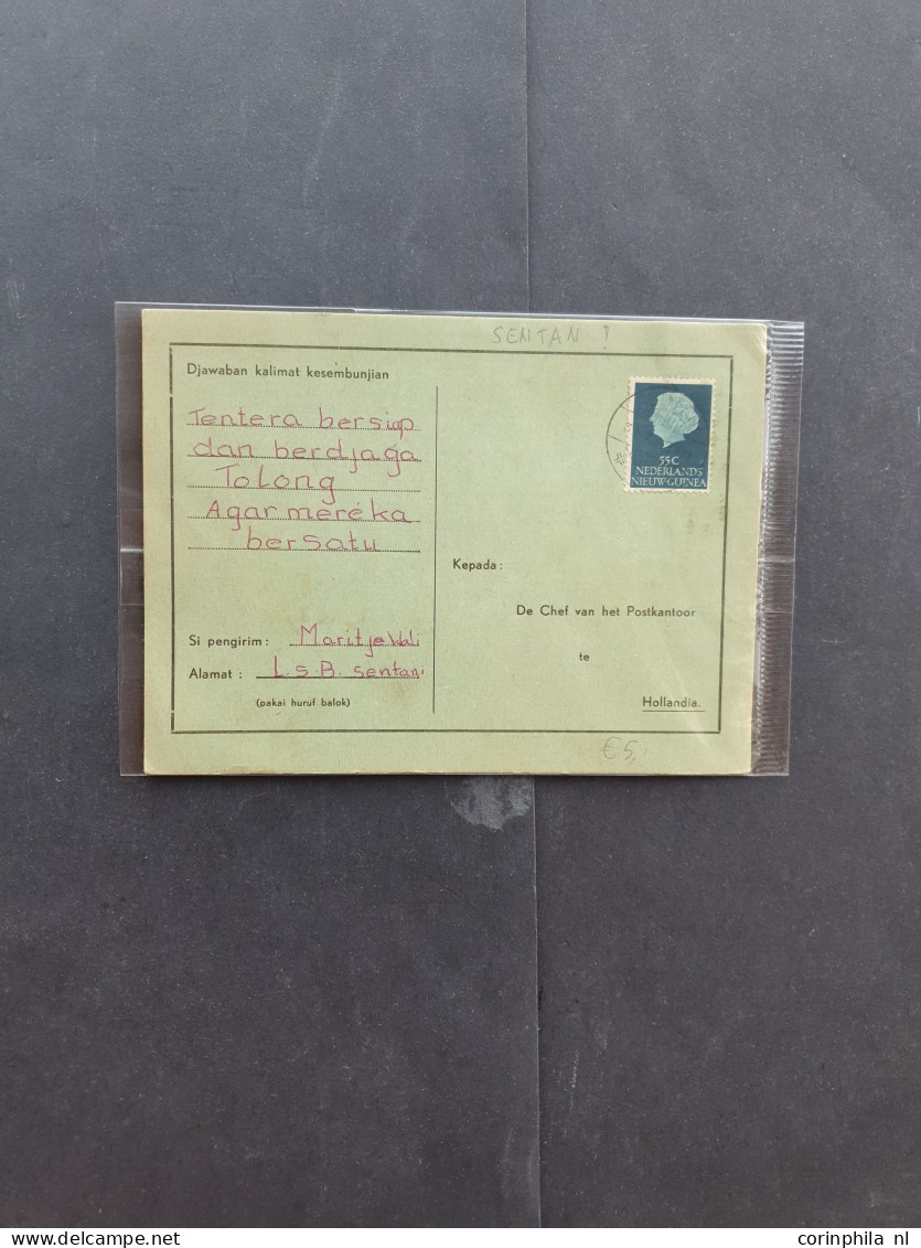 Cover 1940-1945, 14 Post(waarde)stukken W.b. Kamppost O.a. Van Rotterdam Naar Java, Cot-Intern.-kamp Koetatjane, Gecensu - Netherlands Indies