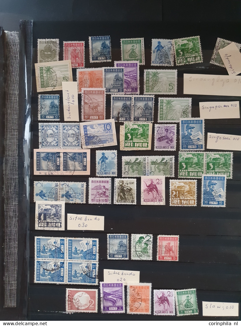 1942-1945 including small stock */** and used, postmarks with better offices, covers/postcards with some better items pa