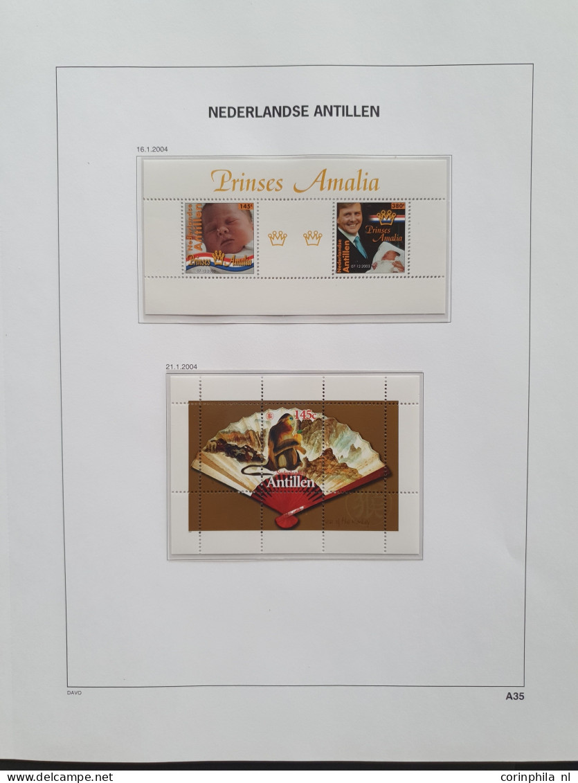 Nederlandse Antillen 1960-2008, collectie postfris (tevens klein deel gebruikt) met variëteiten, blokken, vellen en veel