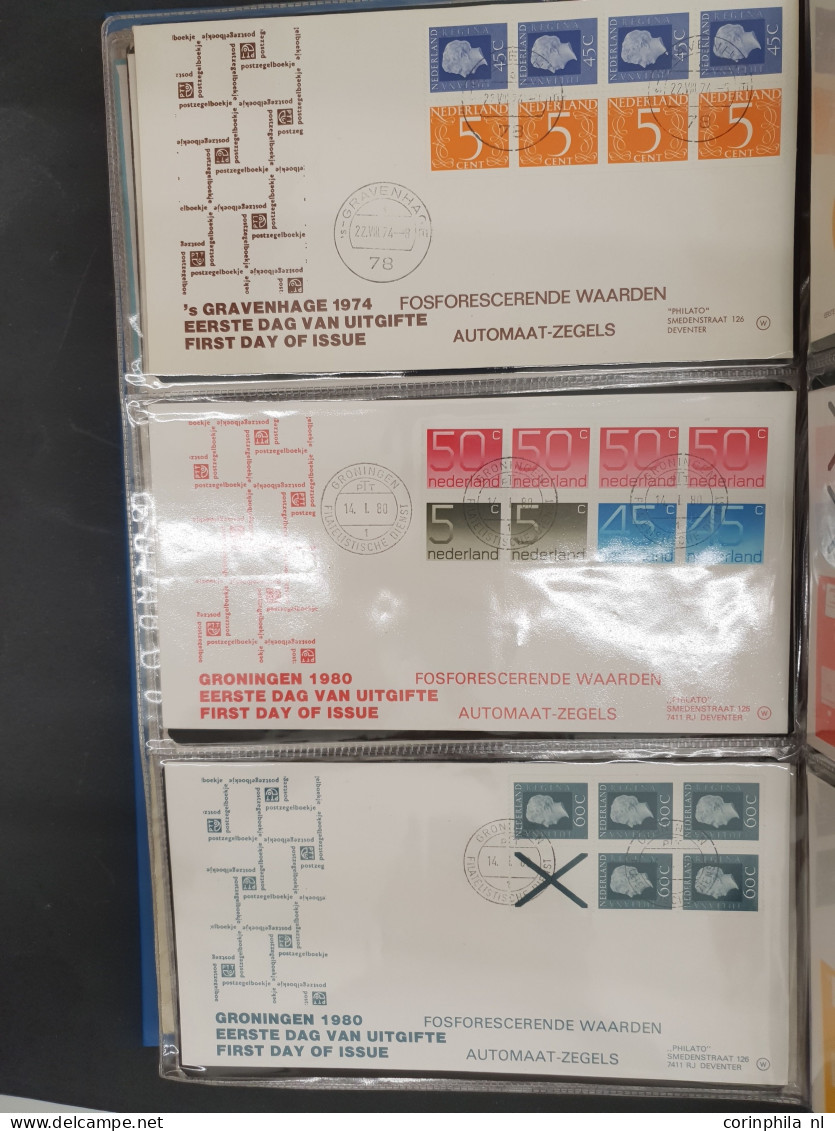 Cover 1950-2000ca. w.b. collecties meest */**, blokken van 4, postzegelmapjes, fdc's, eerste vluchten w.b. Suriname, Ned