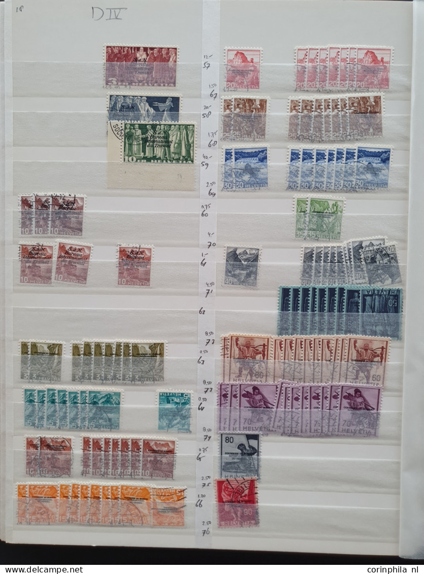 1922-2000 officials used stock including duplicates with better items and some postage dues ** from 1910 onwards in 2 st