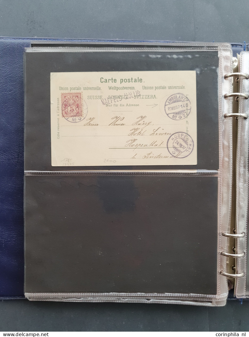 Cover 1870c. onwards collection postal history (approx. 50 covers) Switzerland and Italy including Postage dues, registe