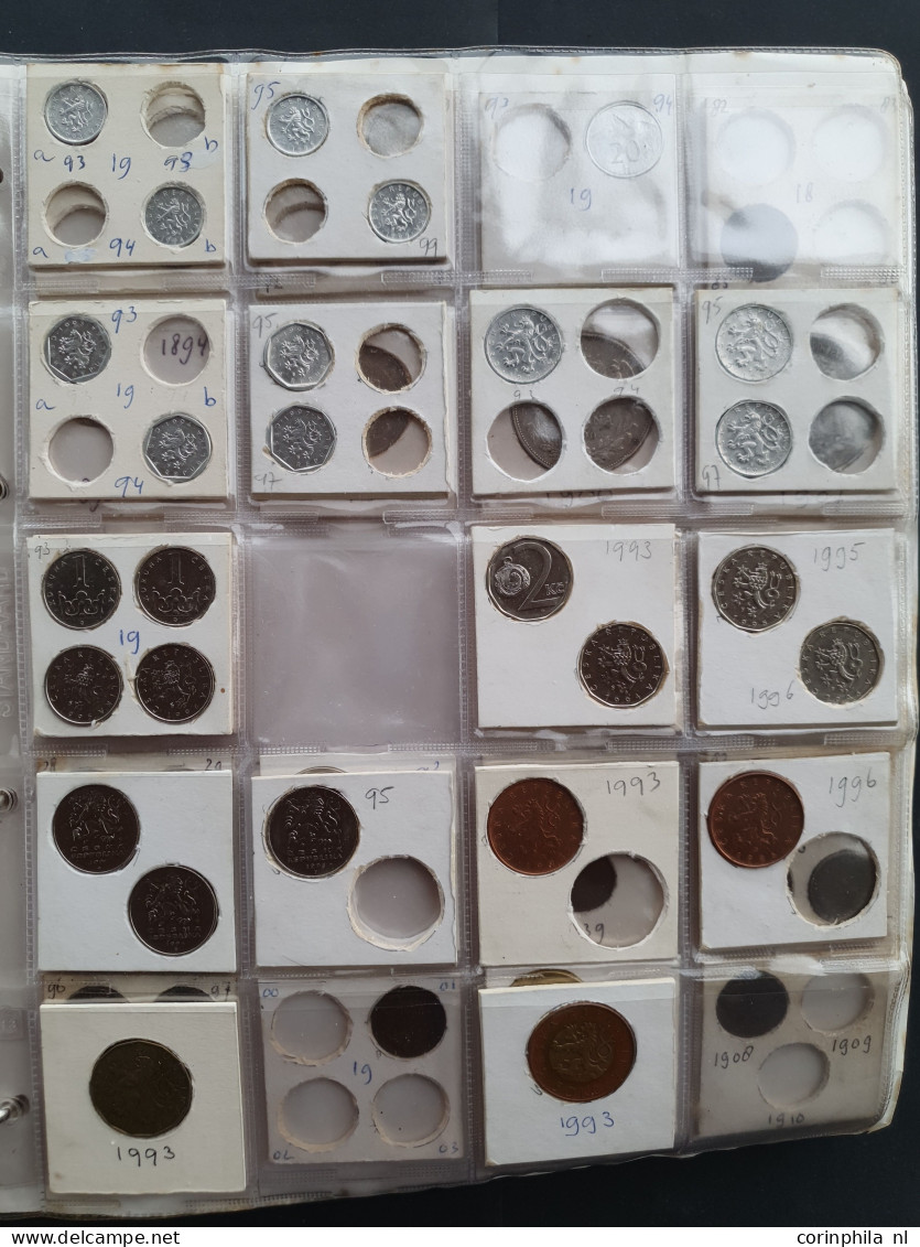 collection Czechoslovakia, Hungary, Yugoslavia and Bulgary 1900-2000 with some silver in album