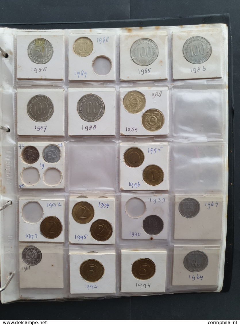 collection Czechoslovakia, Hungary, Yugoslavia and Bulgary 1900-2000 with some silver in album