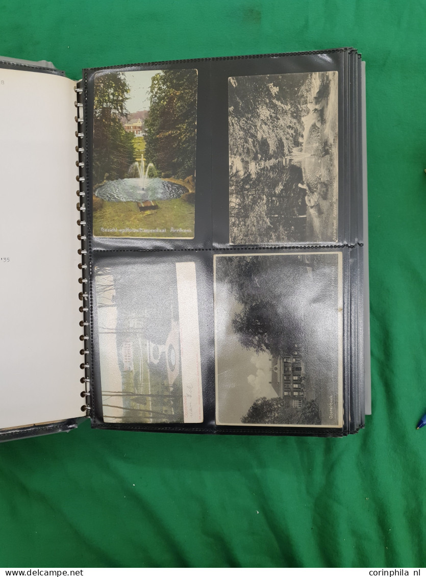 Cover Collectie Arnhem W.b. Bombardement, Uitgebreid Park Sonsbeek, Betere Ex. (zeer Oude) In 9 Mappen En In 2 Enveloppe - Other & Unclassified