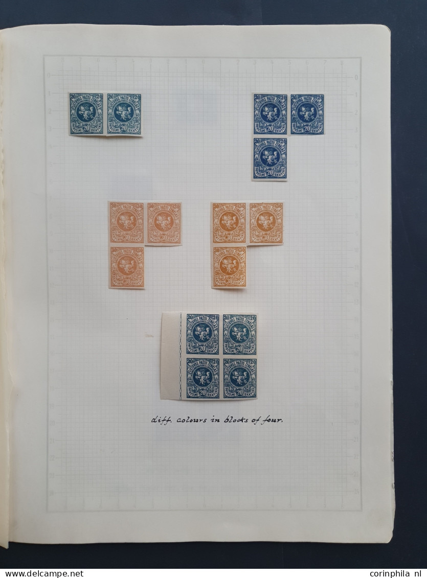 1884/1990, Mostly (*)/*/** Sets And Miniature Sheets Including Lithuania Approx. 44 Proofs And Errors Of The 1919 Issue, - Europe (Other)