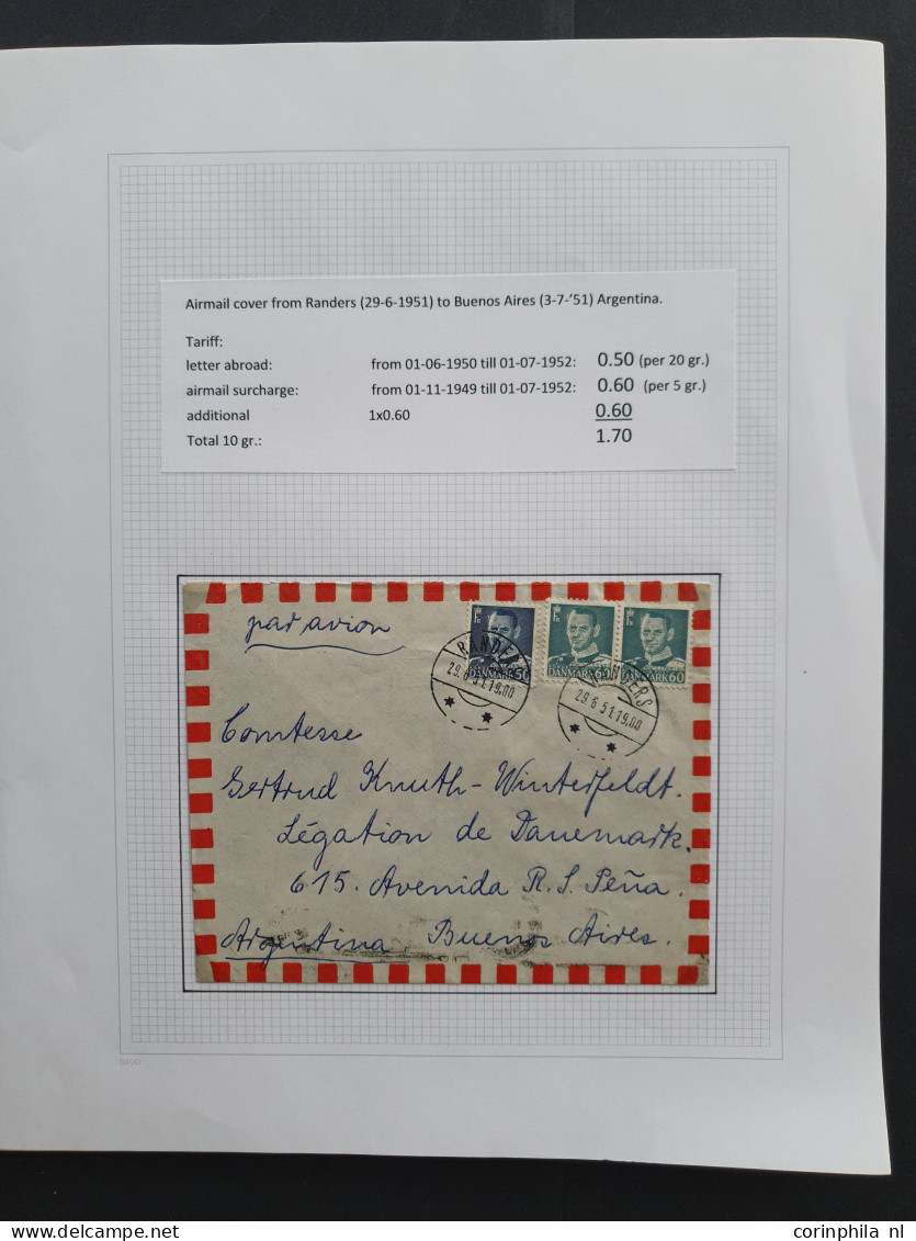 Cover , Airmail 1926/2014 very nicely arranged collection airmail covers with approx. 190 items, mostly older, including