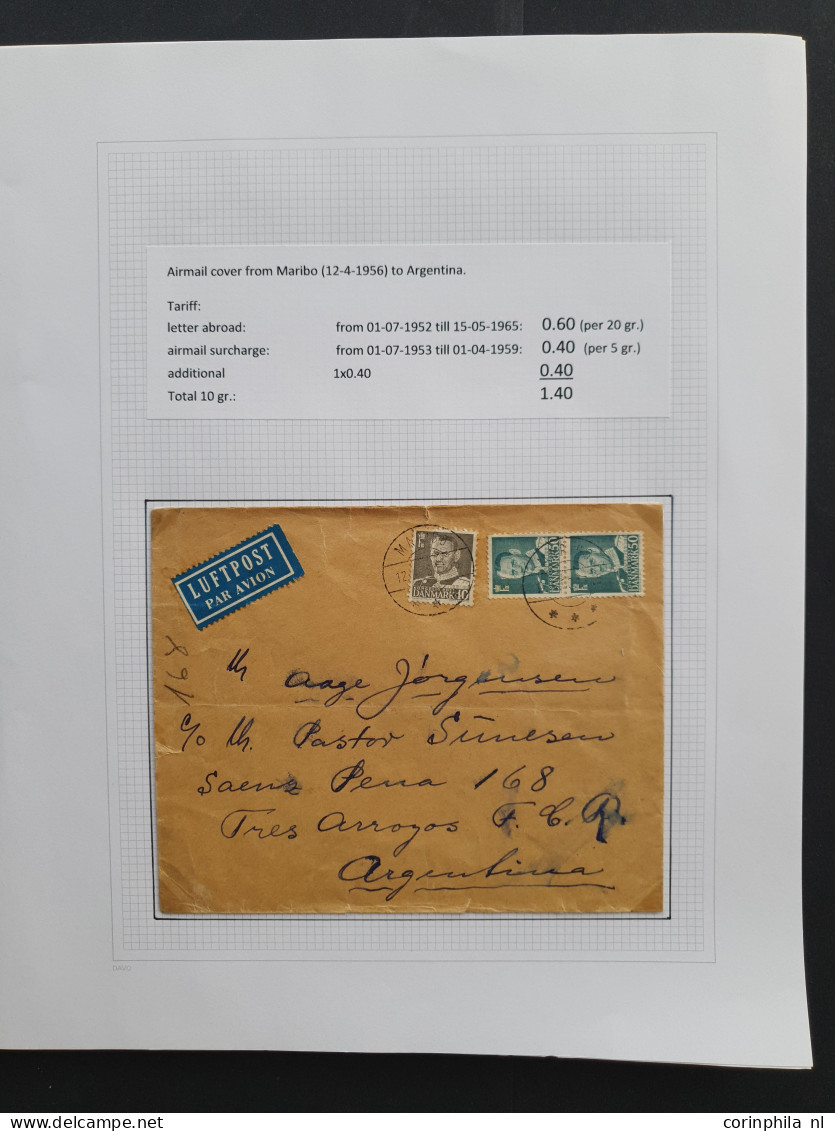 Cover , Airmail 1926/2014 very nicely arranged collection airmail covers with approx. 190 items, mostly older, including