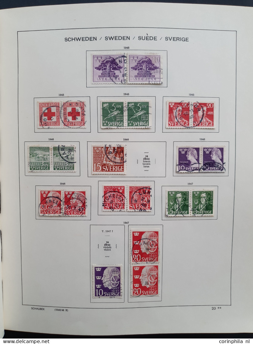 1858/2000 used collection with better material in 2 Schaubek albums