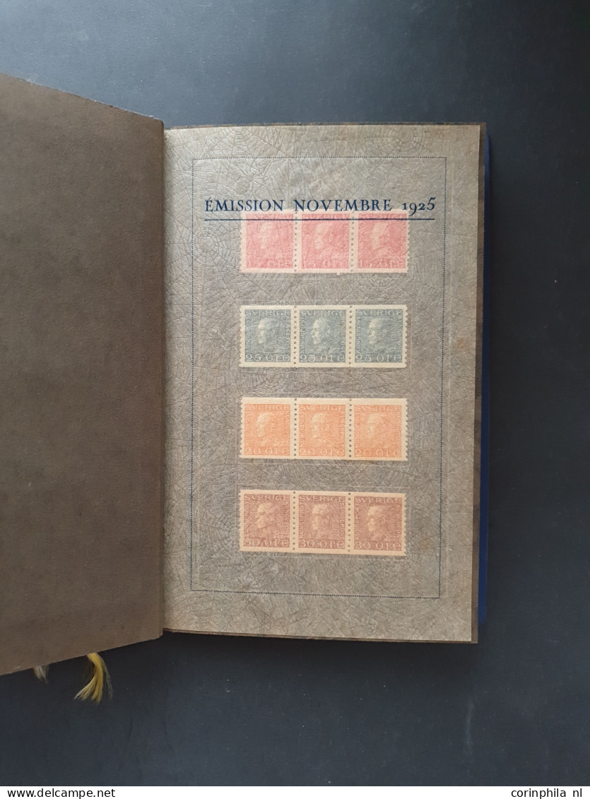 1929 UPU 9th Postal Congres London, Souvenir Booklet With Yvert No. 195-204 In Strips Of Three *, 206-210 In Blocks Of F - Autres & Non Classés