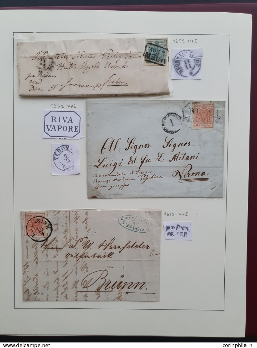 1850/1858 Austro-Hungarian Empire specialised collection including postmarks with good strikes, types etc. with many bet