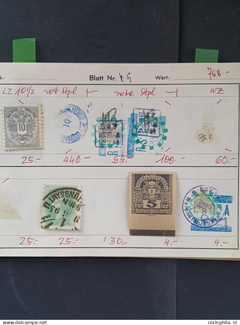 1850/1930 approval booklets (approx.22) with a large number of the first and second emission in small box 