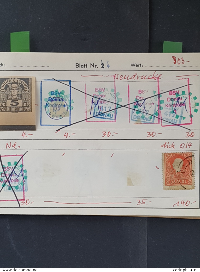 1850/1930 approval booklets (approx.22) with a large number of the first and second emission in small box 