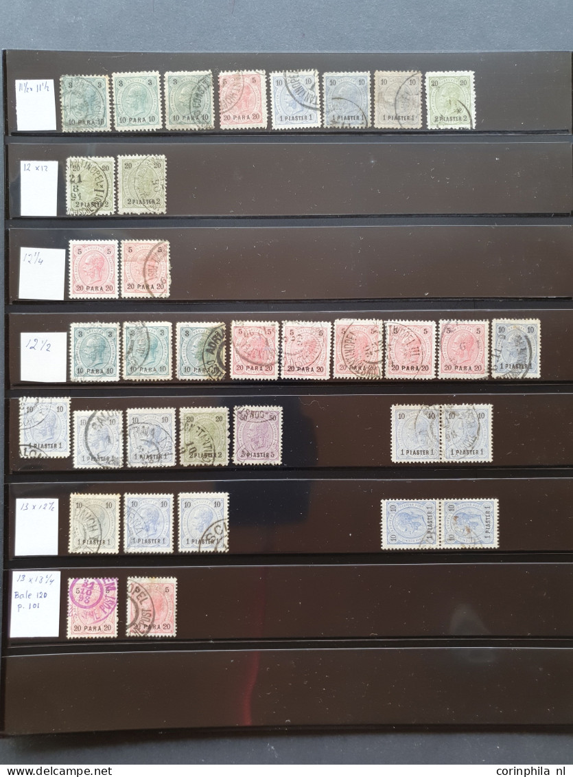 1863/1918 collection including postmarks on Lombardy Venetia and Austria (used abroad), many duplicates with perforation