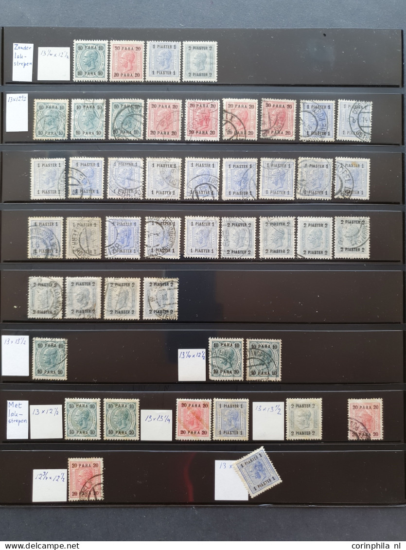 1863/1918 collection including postmarks on Lombardy Venetia and Austria (used abroad), many duplicates with perforation