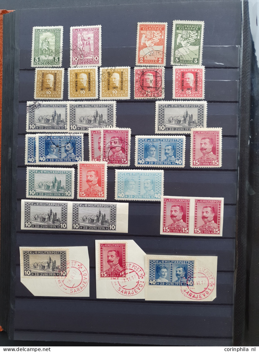 1879/1918 specialised collection with better items, arms, perforations (including Coleman), postmarks, imperfs and feldp