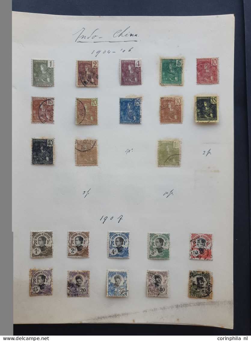 1892/1940c. collection used and * with better items and sets on album leaves in folder 