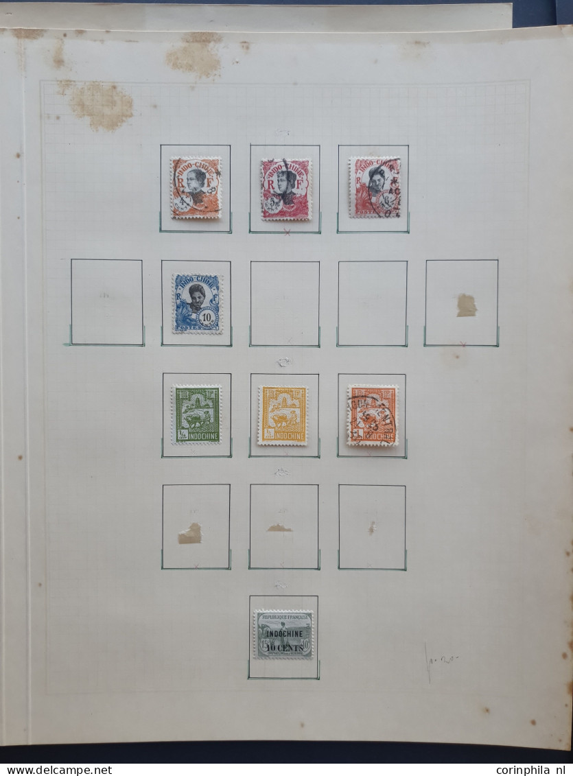 1892/1940c. collection used and * with better items and sets on album leaves in folder 