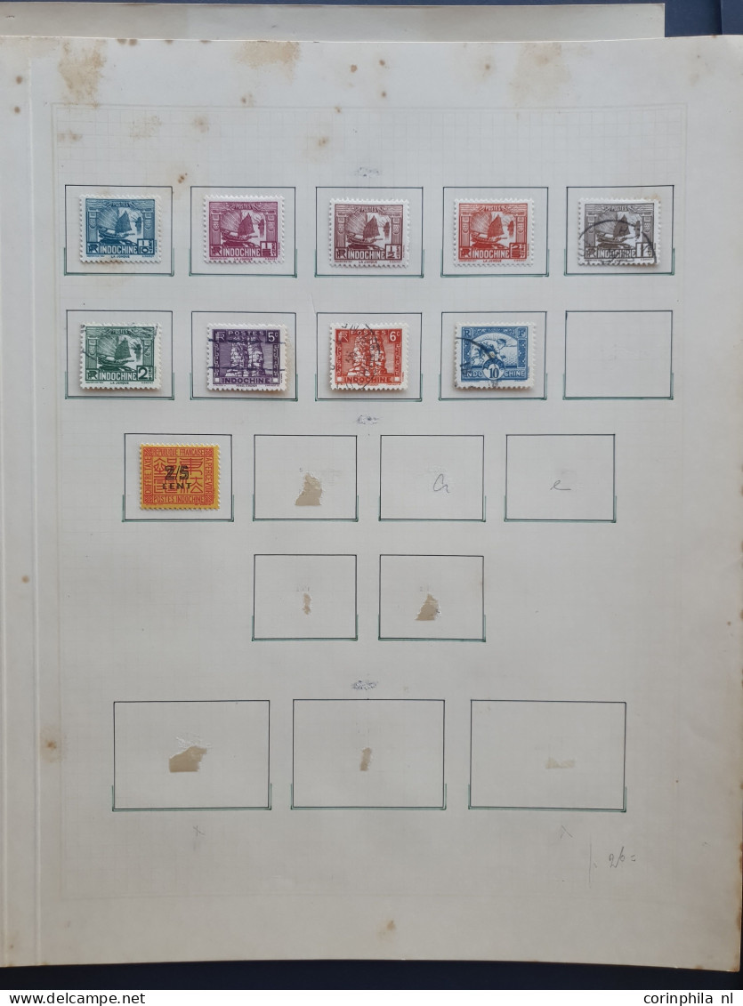 1892/1940c. collection used and * with better items and sets on album leaves in folder 