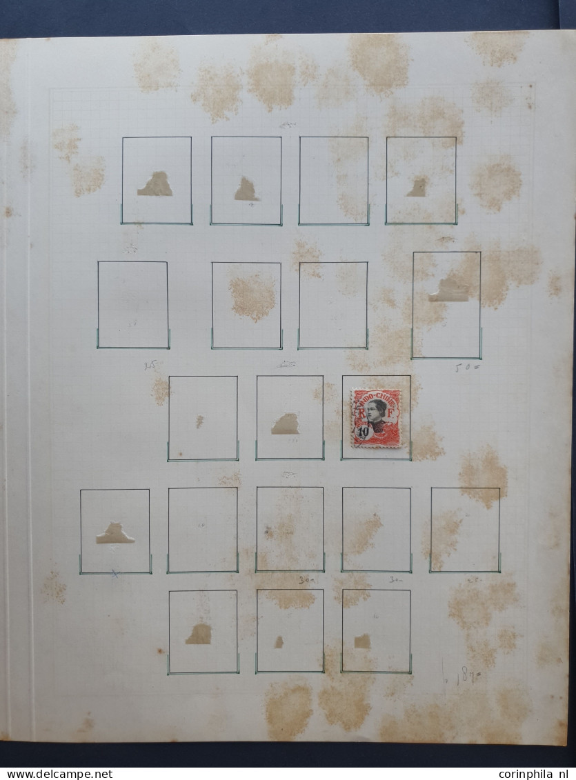 1892/1940c. collection used and * with better items and sets on album leaves in folder 