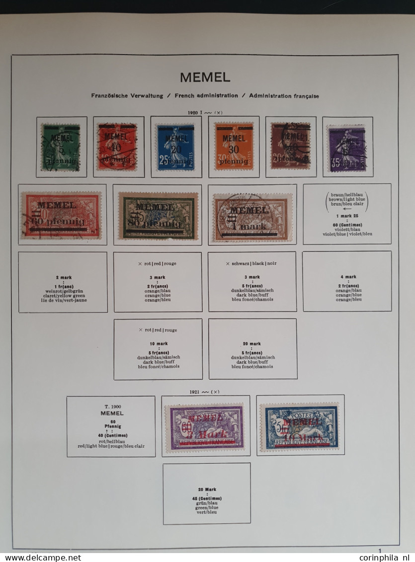 1850-1939, collection including Plebiscite areas and better stamps in mixed quality in Schaubek album