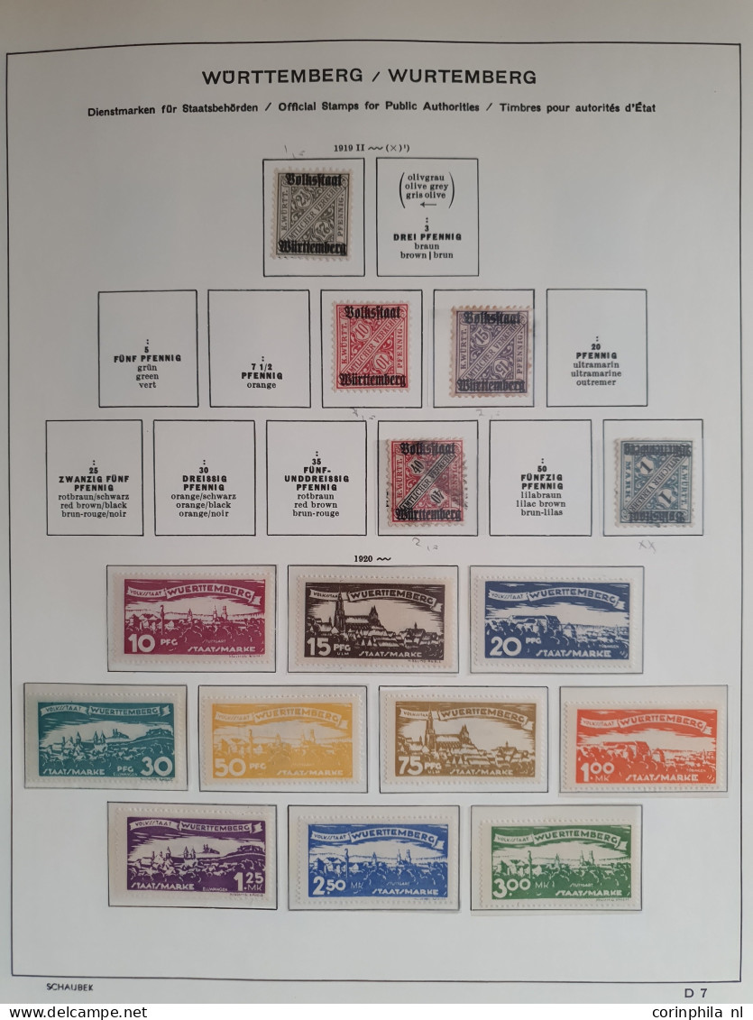 1850-1939, collection including Plebiscite areas and better stamps in mixed quality in Schaubek album