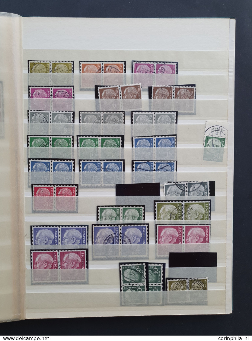 1855c/1954 collection combinations, pairs and blocks of 4 mostly used including better (Old States, German Empire, Posth