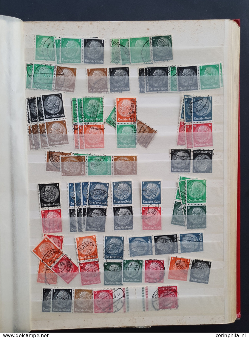 1855c/1954 collection combinations, pairs and blocks of 4 mostly used including better (Old States, German Empire, Posth