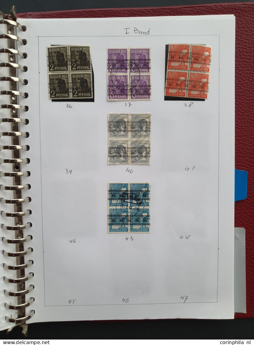 1855c/1954 collection combinations, pairs and blocks of 4 mostly used including better (Old States, German Empire, Posth