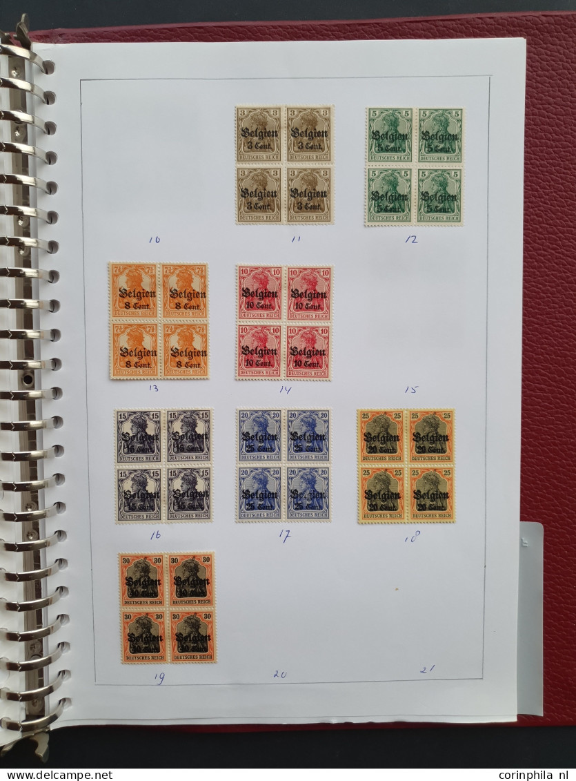 1855c/1954 collection combinations, pairs and blocks of 4 mostly used including better (Old States, German Empire, Posth