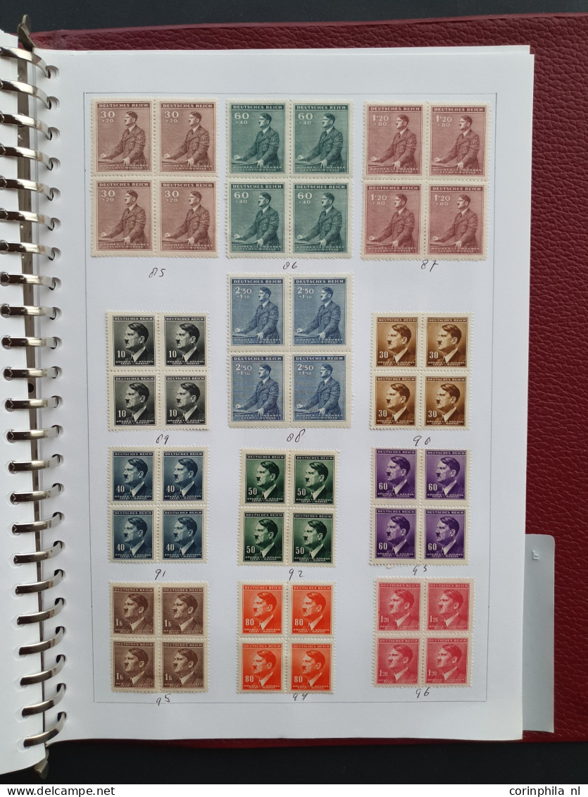 1855c/1954 collection combinations, pairs and blocks of 4 mostly used including better (Old States, German Empire, Posth