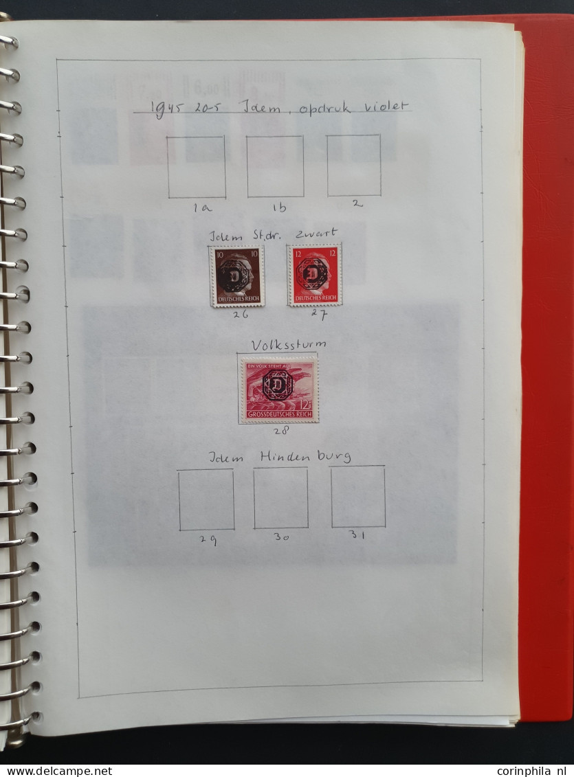 1945/1946 collection German local issues and Soviet zone, used and * with better sets, miniature sheet and varieties in 