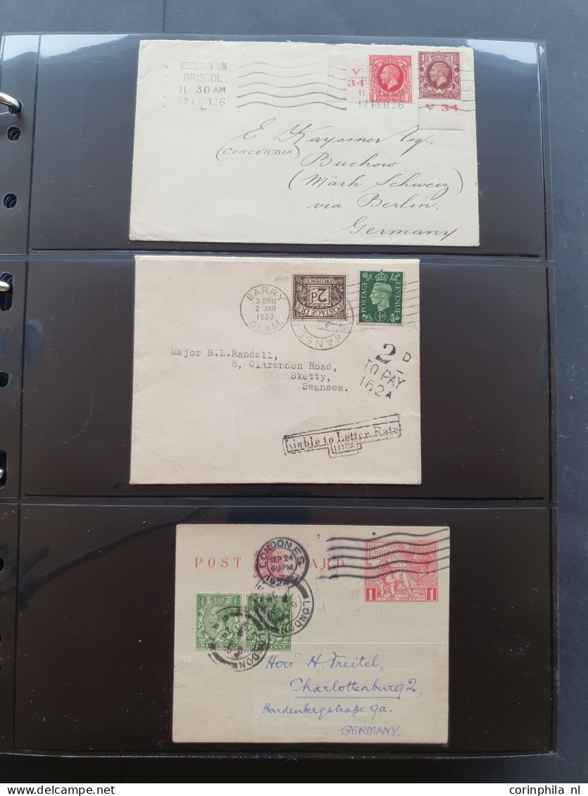 Cover 1870-1970c. postal history (covers and mostly postal stationery) including Great Britain (Silver Jubilee on cover 