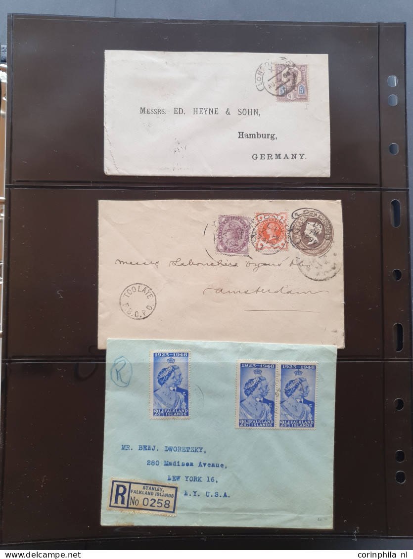 Cover 1870-1970c. postal history (covers and mostly postal stationery) including Great Britain (Silver Jubilee on cover 