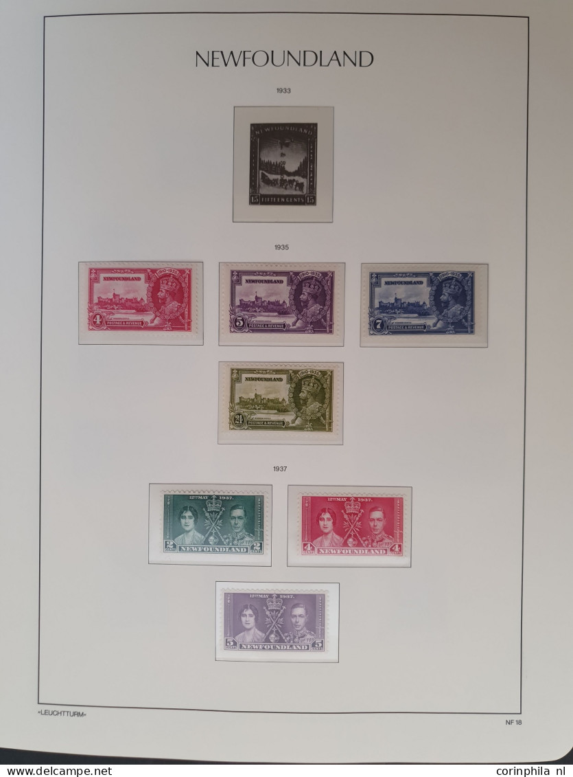 1851-1947, collection used and * with many better stamps and sets, duplicates and also the other Canadian provinces with