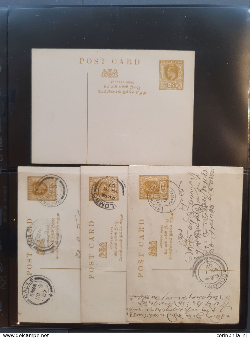 Cover 1880 onwards collection postal stationery post cards an extensive collection with duplicates unused and used inclu