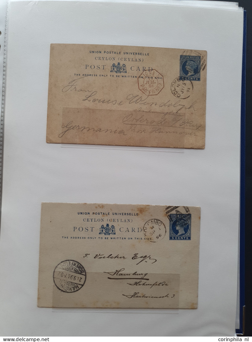 Cover 1886 onwards postal stationery including post cards, reply cards, letter cards, aerogrammes, some telegrams etc. c