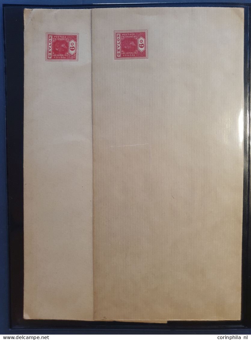 Cover 1887c. onwards collection postal stationery envelopes and wrappers, with duplicates used and unused including post